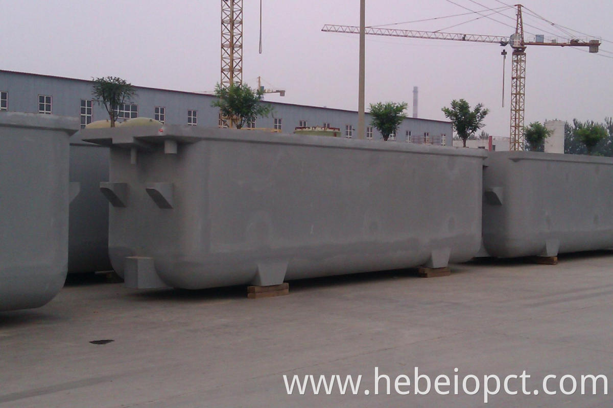Polymer concrete FRP electrolytic cell
